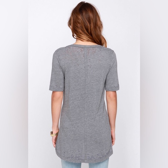 Chaser I Love Whiskey  "jaime le whiskey" Grey V Neck Tee NEW - Picture 2 of 14